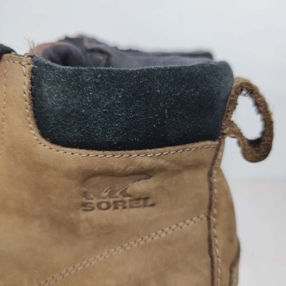Sorel Madson Waterproof Leather Boots Brown/Black Men’s Shoes Size 11